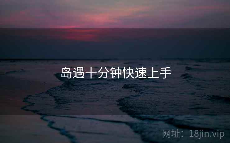 岛遇十分钟快速上手
