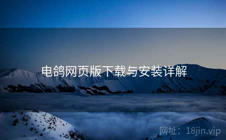 电鸽网页版下载与安装详解