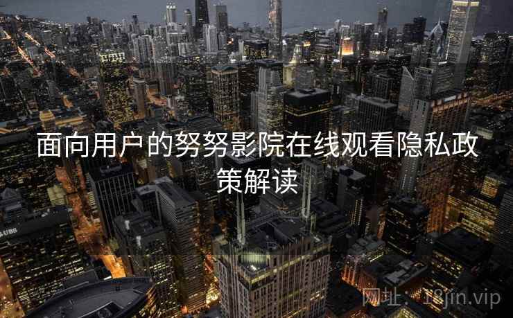 面向用户的努努影院在线观看隐私政策解读