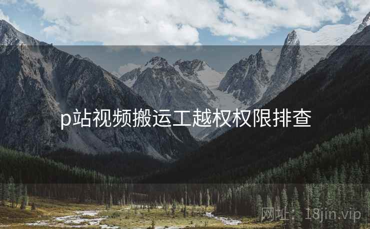 p站视频搬运工越权权限排查