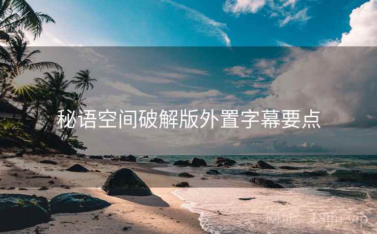 秘语空间破解版外置字幕要点