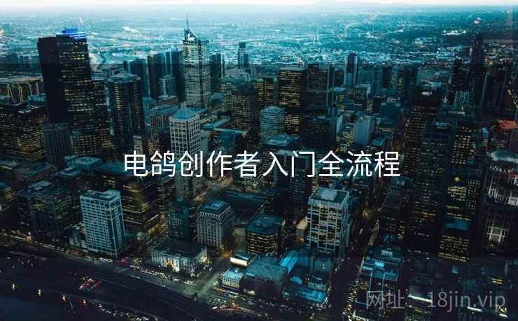 电鸽创作者入门全流程